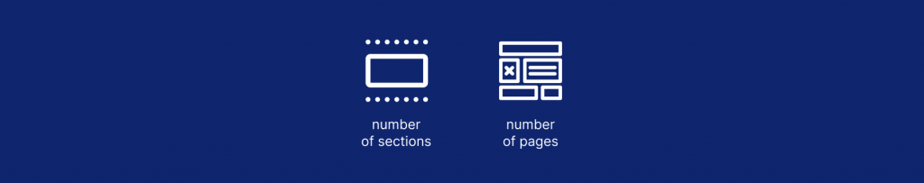 estimate time with number of pages and number of sections