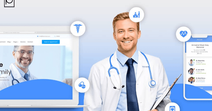 how to develop a healthcare website