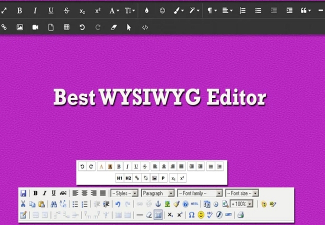 WYSIWYG editor