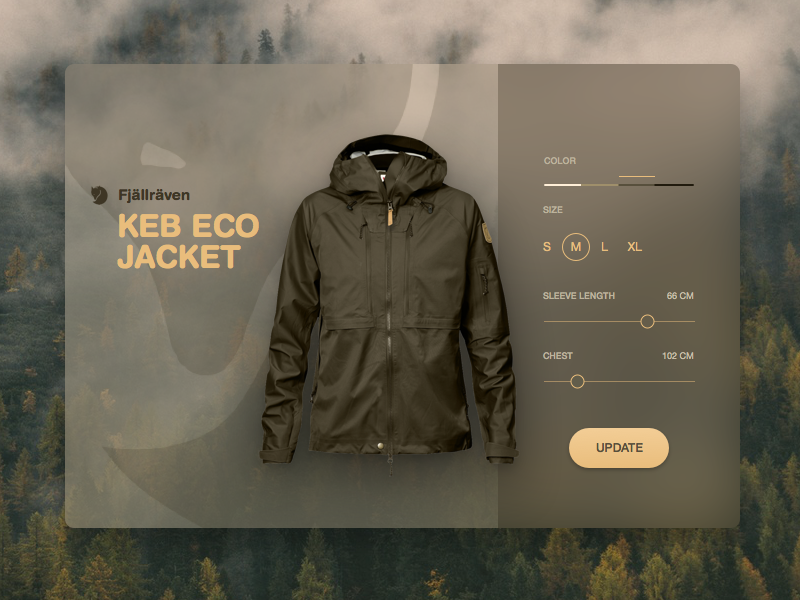 product page desing