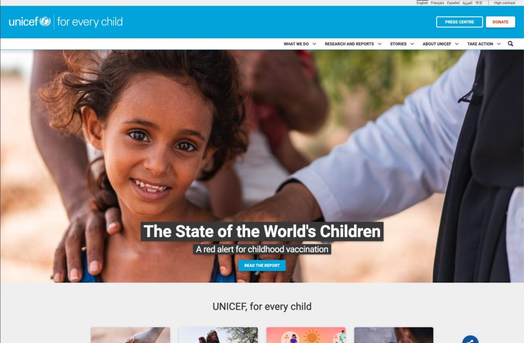 Unicef Drupal Top CMS