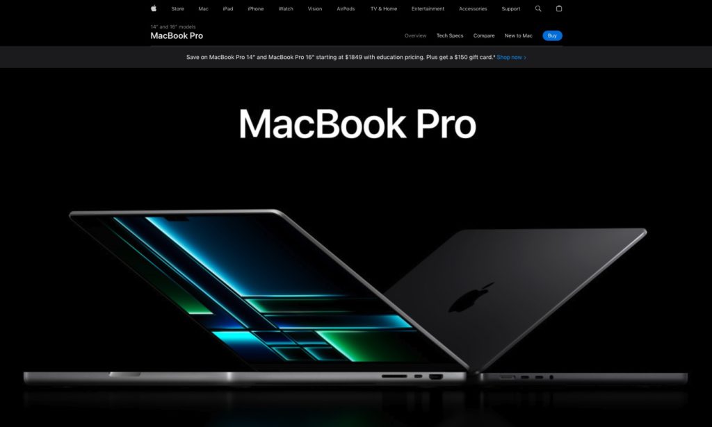 macbook pro website