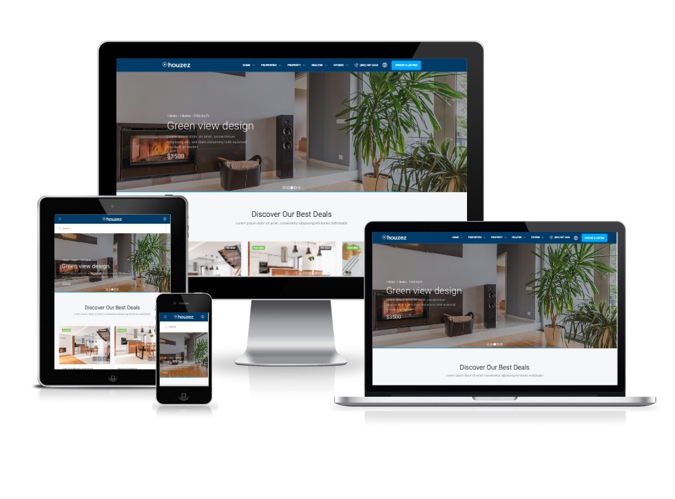 Example of a Modern Real Estate Website Designed with WordPress
