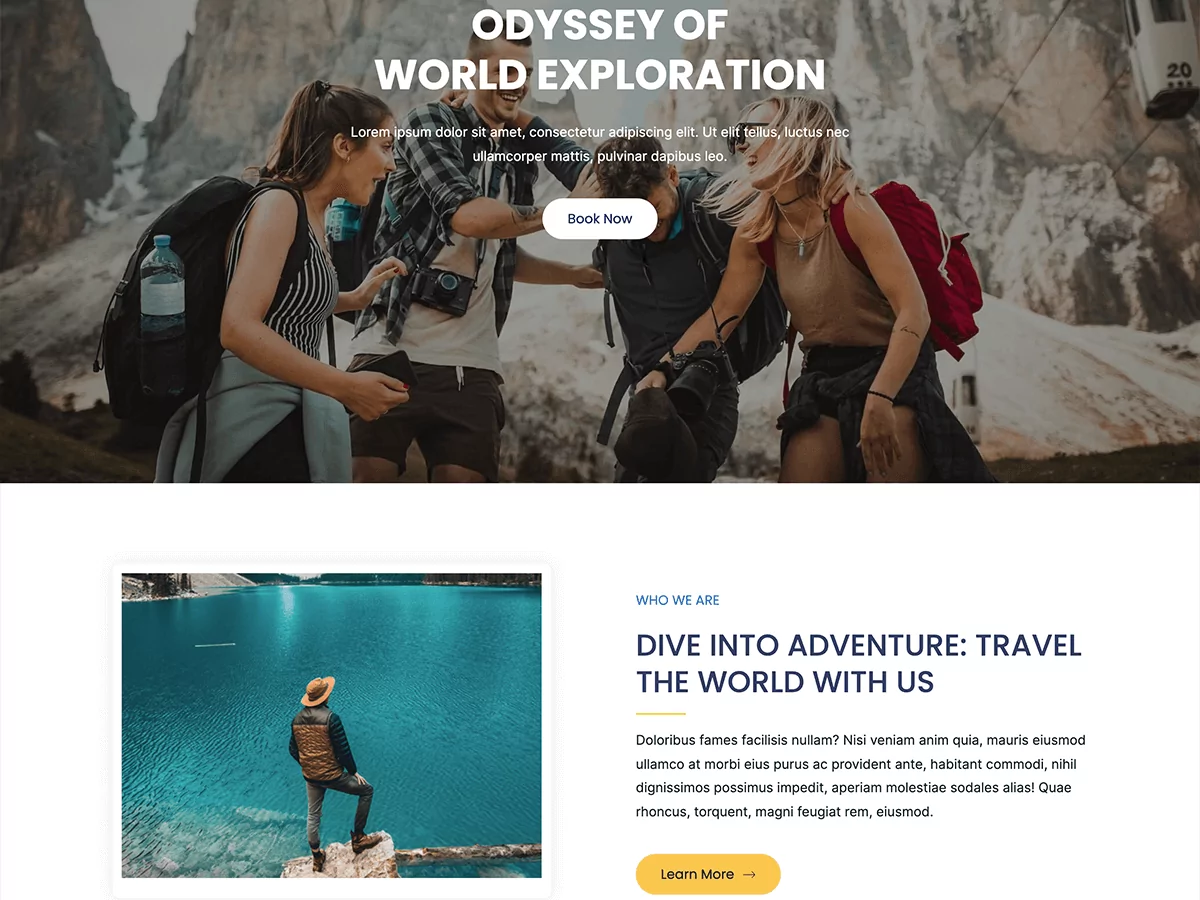 Journy WordPress travel theme